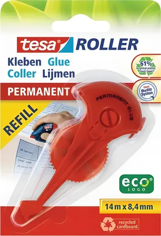 Tesa náhradná náplň permanentná / Náplň do lepiaceho roller / 8,4 mm / 14 m