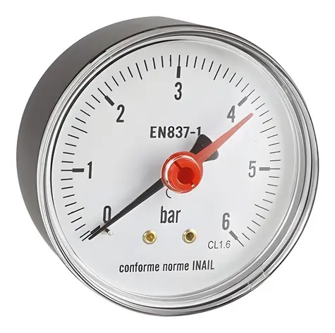 ICMA Manometer 63 mm / Manometer / Závit 1/4" / 6 bar