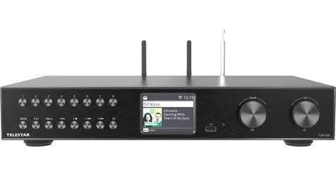 Telestar TOP500 čierna / Internetové rádio / DAB+ / FM / Bluetooth 5.3 / Wi-Fi / LAN / USB