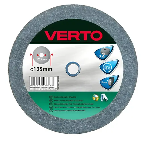 Verto 61H605 / Keramický brúsny kotúč / 150x12,7x20 mm / 2 ks