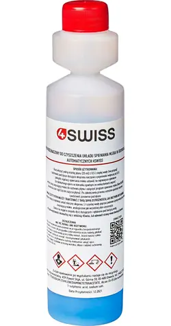 4Swiss Čistič mliečneho systému 250 ml / Čistič mliečneho systému / Pre automatické kávovary