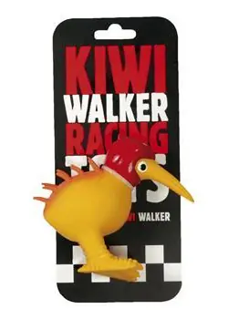 KIWI WALKER Latexová hračka pískacia Racer červená helma / Hračka pre psov / Veľkosť 10,5 cm