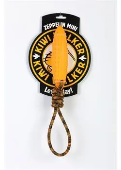 KIWI WALKER Zeppelin Mini oranžová, 17 cm / Hračka pre psov / plávacie / TPR pena