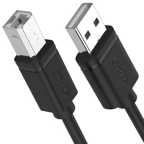 Unitek Y-C4001GBK čierna / Kábel USB-A - USB-B / 2 m
