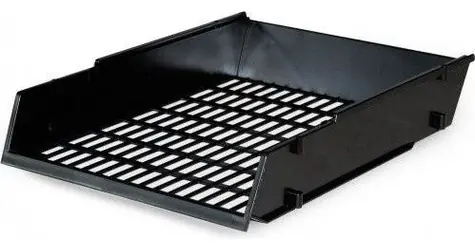 Durable ECONOMY antracitová / Odkladač na dokumenty / C4 / stohovateľný / recyklovaný materiál