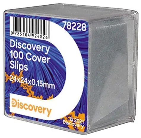 Discovery 100 Cover Slips / Krycie sklíčka k mikroskopu / 100 ks