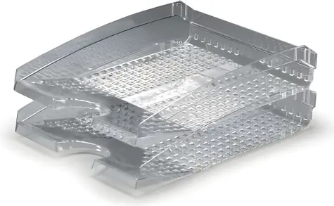 Durable TREND transparentný / Odkladač na dokumenty / Formát A4-C4 / Stohovateľný