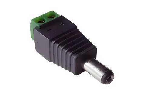 Wantec 5830 Adaptér DC konektor 5,5 x2, 5mm (M) na svorkovnici / Adaptér / 2 piny / Rovný