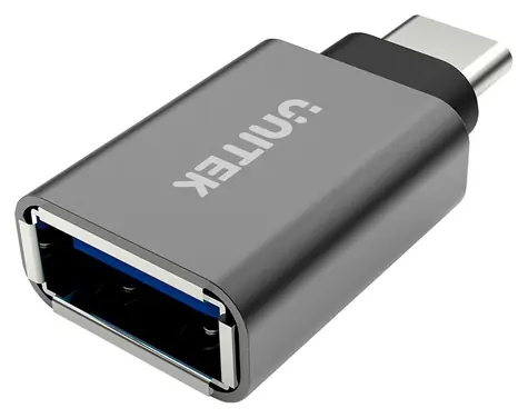 Unitek Y-A025CGY strieborná / Redukcia / USB-C(M) - USB-A(F) / Hliníkové telo
