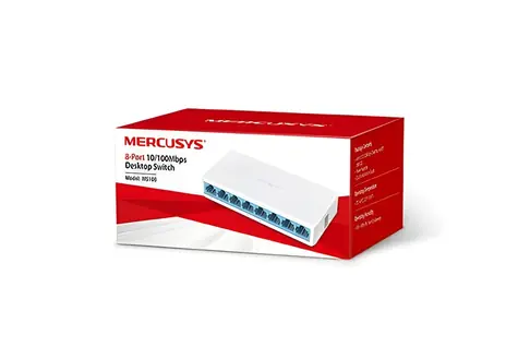 Mercusys MS108 / Switch / 8x 10/100 Mbps / Neriadený / Plastové telo
