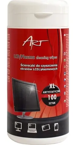 Art Vlhčené obrúsky XL na LCD/TFT obrazovky AS-14 / Obrúsky / 100 ks