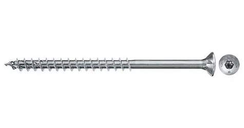 fischer Power-Fast II 5,0x40 / Skrutka do drevotriesky / zápustná hlava TX / celý závit / biely zinok / 200 ks
