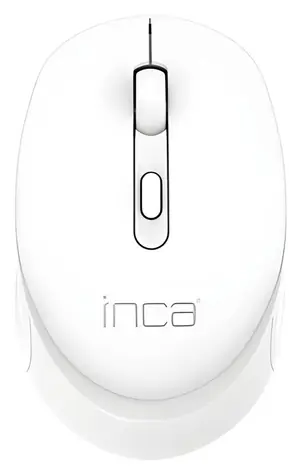 INCA IWM-243RB biela / Bezdrôtová myš / Silent / 1600 DPI / 4 tlačidlá / 2.4 GHz / USB-A