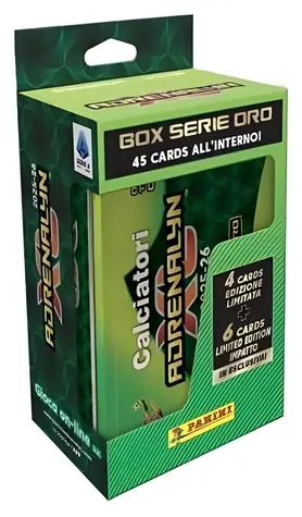 PANINI Plechová krabička Adrenalyn XL Serie A 2025/2026 / hranatá