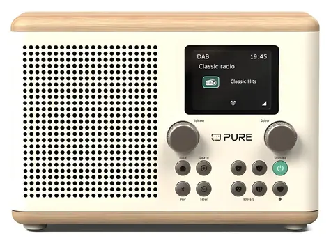 Pure Classic H4 biela / Digitálne rádio / DAB+ / FM / Bluetooth / USB