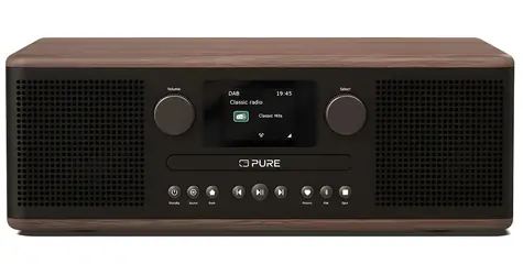 Pure Classic C-D6 čierna / CD prehrávač / DAB+ / FM / Bluetooth 5.3 / 2x15 W