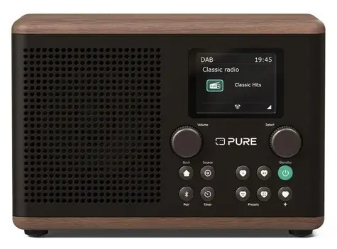 Pure Classic H4 čierna / Digitálne rádio / DAB+ / FM / Bluetooth / USB