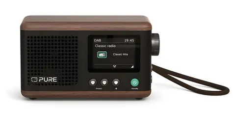 Pure Classic Mini čierna / Rádio / DAB+ / FM / Bluetooth 5.3 / batéria 15h