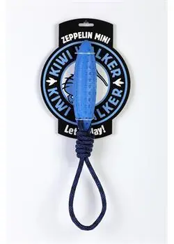 KIWI WALKER Hračka pre psov Zeppelin Mini modrá / Plávacie / TPR pena / 17 cm
