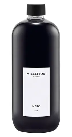 Millefiori NERO 500 ml / Náhradná náplň do arómy difuzéra / Drevitá a korenená vôňa