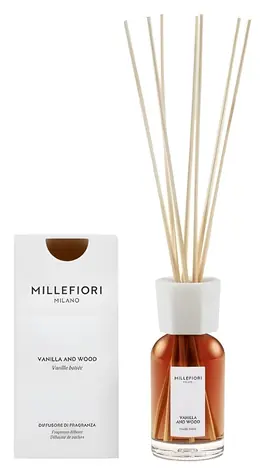Millefiori Milano Vanilla & Wood 100 ml / Vonné tyčinky / Sladká vôňa