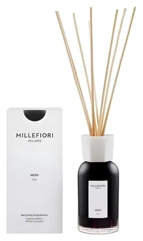 Millefiori Milano NERO čierna 250 ml / Vonné tyčinky