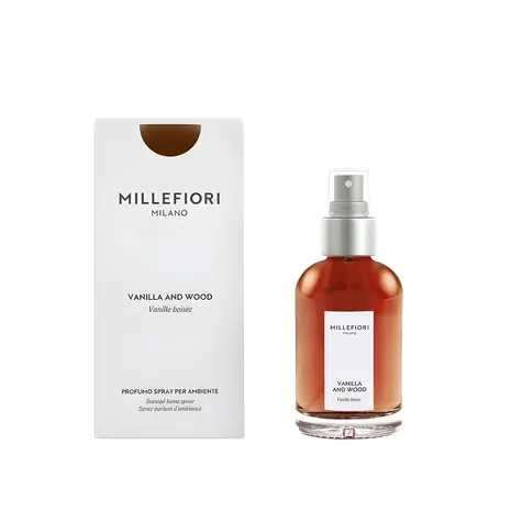 Millefiori Vanilla & Wood / Bytová vôňa / rozprašovač / 100 ml / sladká vôňa