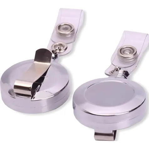 EuroSupplies Navijak pre visačky chrómovaný / Navijak / O32 mm / traky 12 mm / lanko 600 mm