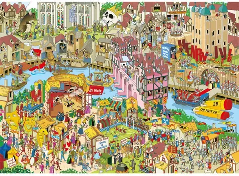 GIBSONS Puzzle Jokesaws: Shakespeare Shake- UP / 1000 dielikov / 68 x 49 cm