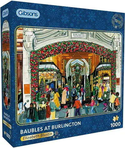GIBSONS Puzzle Ozdoby v Burlingtone / 1000 dielikov / 68 × 49 cm