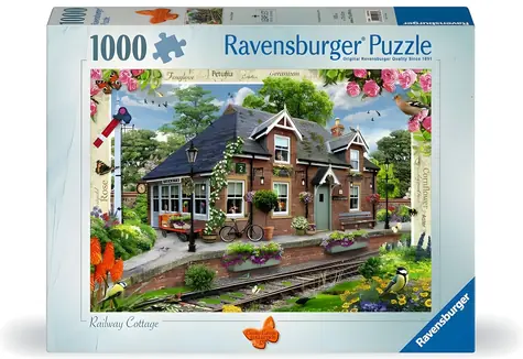 Ravensburger Puzzle Country Cottage č.13: Železničná stanica / 1000 dielikov