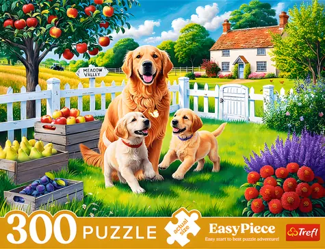 Trefl Puzzle EasyPiece: Psy na vidieku / 300 dielikov / 60 x 40 cm / vek 8+