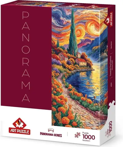 ART PUZZLE Panoramatické puzzle Smerom k cyprusovi / 1000 dielikov / 34 x 96 cm