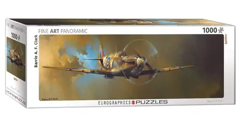 EUROGRAPHICS Panoramatické puzzle Spitfire / 1000 dielikov / 99 x 33 cm