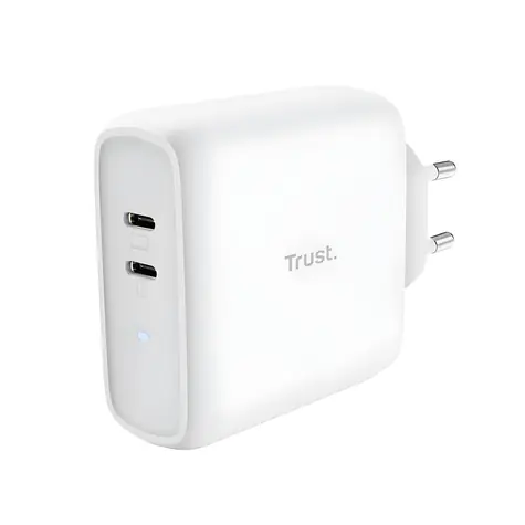 Trust Maxo 65W biela / Nabíjačka / 65W / 2x USB-C