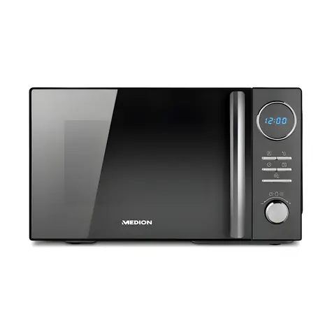 Medion MD11493 čierna / Mikrovlnná rúra s grilom a horúcim vzduchom / 900 W / 23 l / LC displej