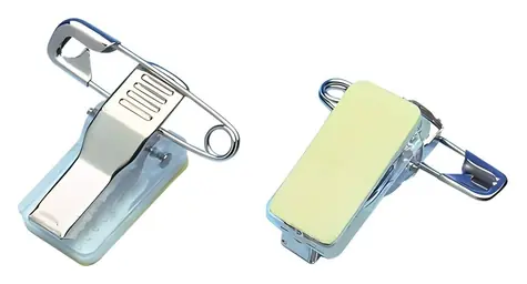 EuroSupplies Klips samolepiaci s krokodílom / Klips / 30x11 mm / 100 ks