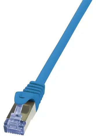 LogiLink CAT6a modrá / Patch kábel / S/FTP / LSZH / 1,5 m