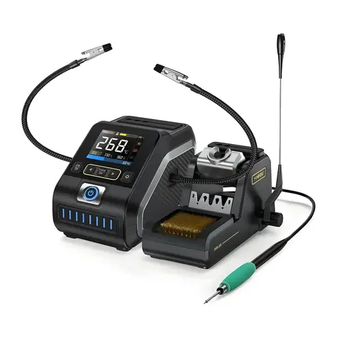 FNIRSI DWS-200 210 / Spájkovacia stanica / 200 W / 100-450 °C / 2,8" TFT displej / držiak F210