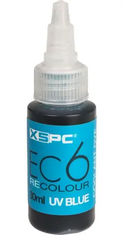 XSPC EC6 ReColour Dye UV modrá / Farbivo do chladiacej kvapaliny / Koncentrát / UV reaktívny / 30 ml