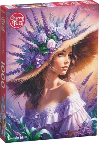 Cherry PAZZI Puzzle Levanduľová múza / 1000 dielikov / 50 × 70 cm