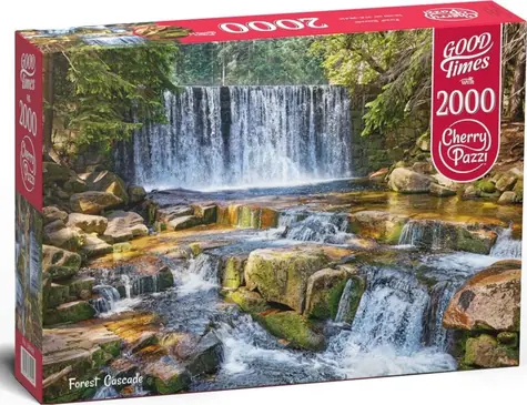 Cherry PAZZI Puzzle Lesná kaskáda / 2000 dielikov / 100 x 70 cm