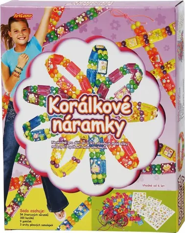 ARTLOVER Korálkové náramky / Kreatívna súprava / korálky a gumičky / od 6 rokov