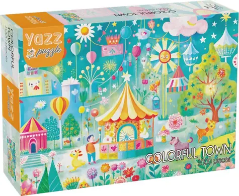 YAZZ Puzzle Farebné mesto / 1000 dielikov / 68 x 48 cm