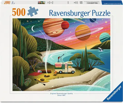 Ravensburger Puzzle Kempovanie pod hviezdnou oblohou / 500 dielikov