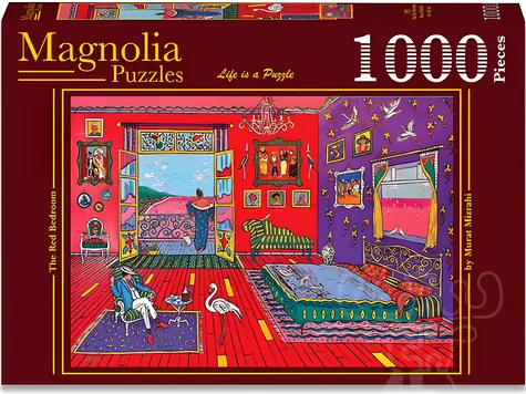 MAGNOLIA Puzzle Červená spálňa / 1000 dielikov / 68 x 48 cm
