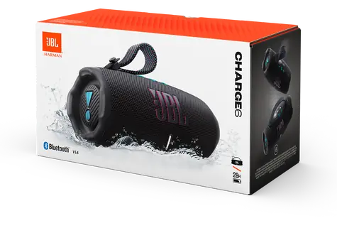 JBL Charge 6 čierno-oranžová / Reproduktor / Bluetooth 5.4 / 45 W / IP68 / 28 h