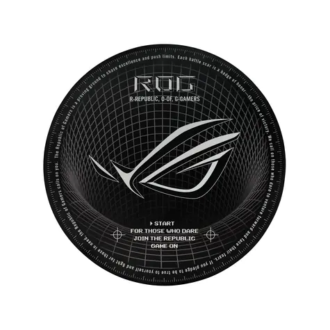 Asus ROG Cosmic Mat II čierna / Herná podložka na zem / 117 × 117 cm / polyester, guma
