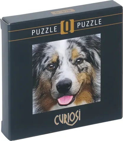 CURIOSI Štvorcové puzzle Q Animal: Pes / 66 dielikov / Štvorcové dieliky / 12,5 × 12,5 cm