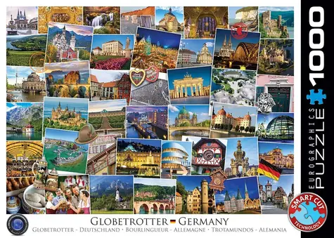 EUROGRAPHICS Puzzle Svetobežník - Nemecko / 1000 dielikov / 68 × 48 cm
